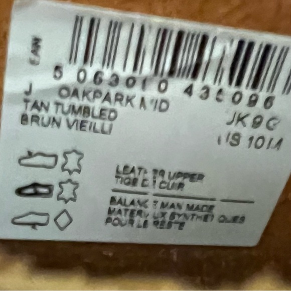 CLARKS: “Oakpark” Mid-Chukka In Timberland. NWT main image 10
